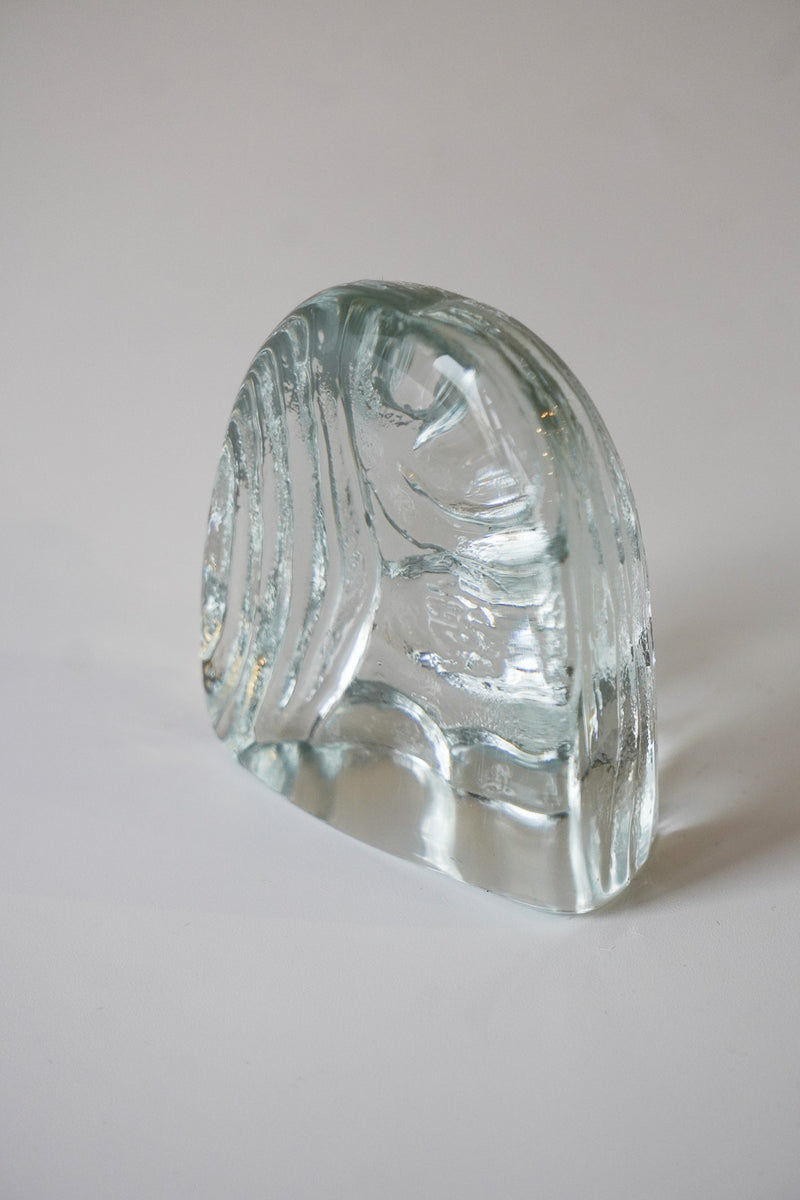 No.2-2 Bergdala Glasbruk社<br>ガラス オブジェ (M) <br>1960's , Sweden <br>bob's box - ヴィンテージ SHARK ATTACK