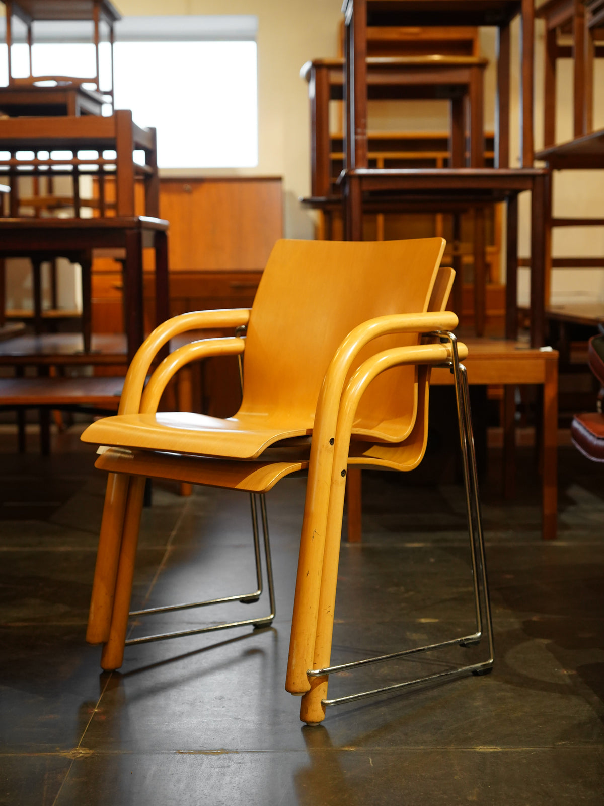 THONET , Ulrich Böhme & Wulf Schneider - Germany , 1980s - "S320" アームチェア