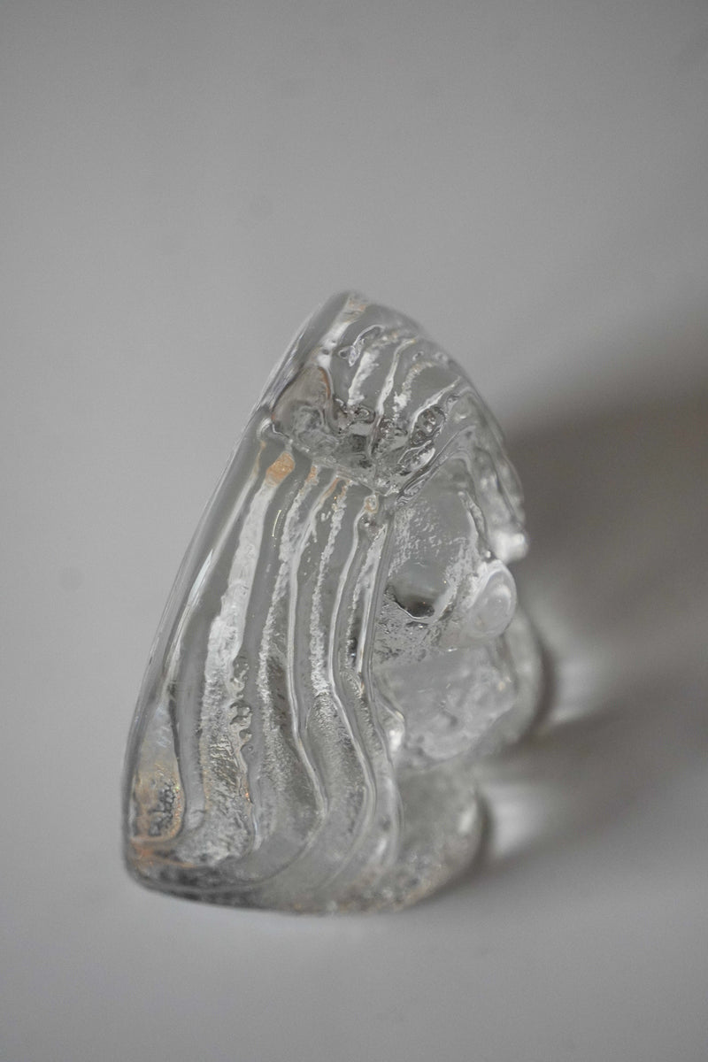 No.1-2 Bergdala Glasbruk社<br>ガラス オブジェ (M) <br>1960's , Sweden<br> bob's box - ヴィンテージ SHARK ATTACK