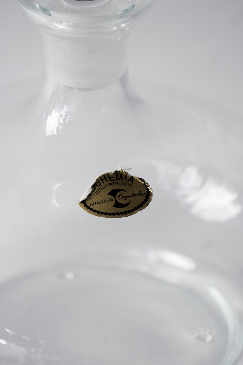 Bohemia Crystalite<br> ガラス デキャンタ<br>czech republic<br>bob's box - ヴィンテージ SHARK ATTACK