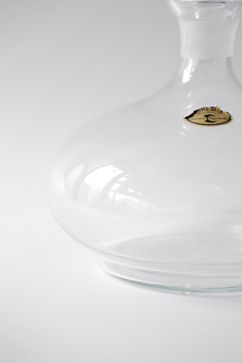 Bohemia Crystalite<br> ガラス デキャンタ<br>czech republic<br>bob's box - ヴィンテージ SHARK ATTACK