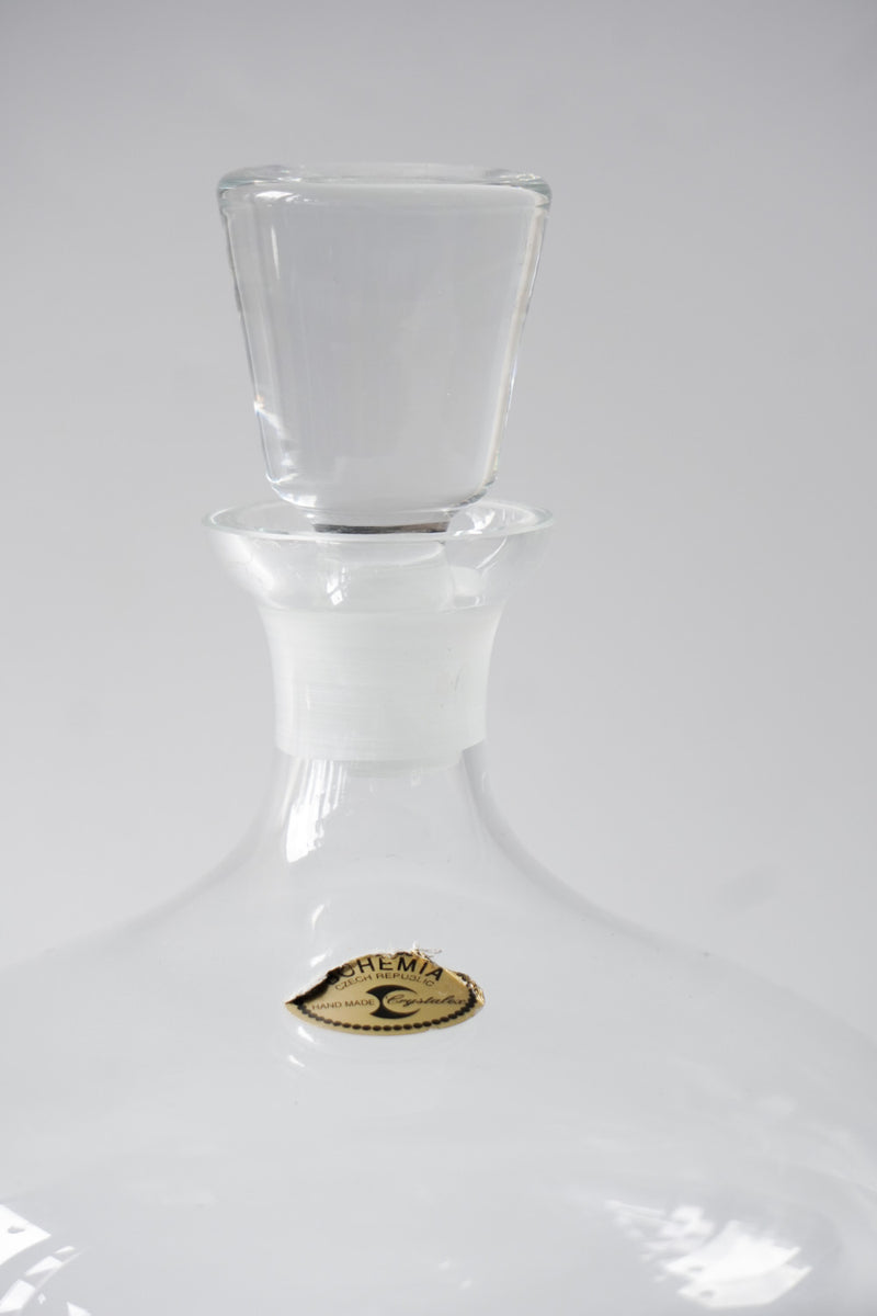 Bohemia Crystalite<br> ガラス デキャンタ<br>czech republic<br>bob's box - ヴィンテージ SHARK ATTACK