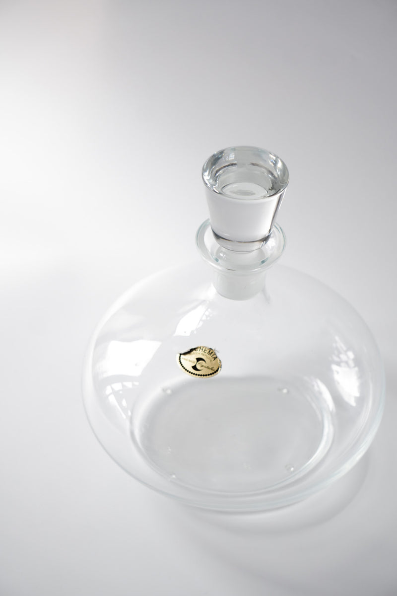 Bohemia Crystalite<br> ガラス デキャンタ<br>czech republic<br>bob's box - ヴィンテージ SHARK ATTACK