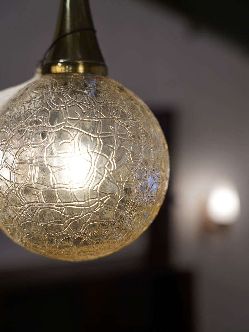 ガラス ペンダントランプ <br>1960's-1970's , Germany <br>大和店 - ヴィンテージ SHARK ATTACK