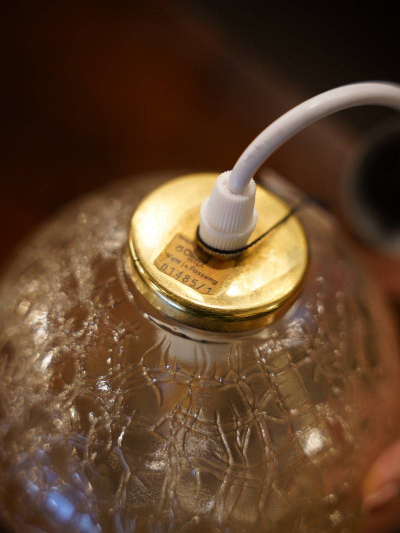 ガラス ペンダントランプ <br>1960's-1970's , Germany <br>大和店 - ヴィンテージ SHARK ATTACK