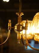 3灯 デザインガラス シャンデリア <br>1970's <br>大和店 - ヴィンテージ SHARK ATTACK