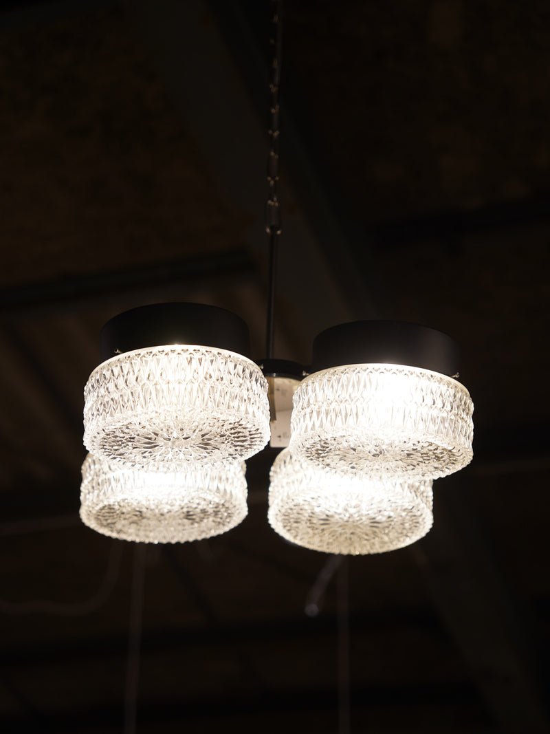 4灯シャンデリア <br>1960's-1970's , Czechoslovakia <br>大和店 - ヴィンテージ SHARK ATTACK