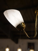 3灯 ガラス シャンデリア <br>大和店 - ヴィンテージ SHARK ATTACK