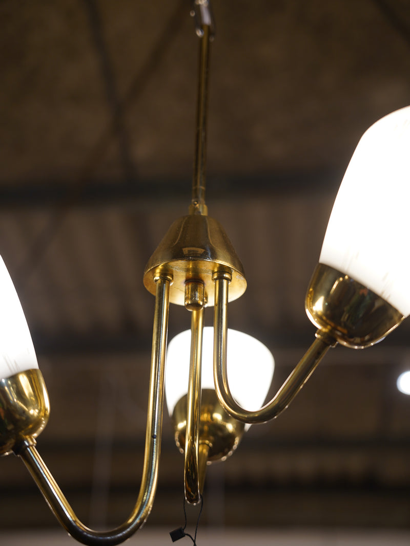 3灯 ガラス シャンデリア <br>大和店 - ヴィンテージ SHARK ATTACK