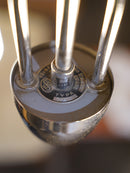 Elektroinstala Děčín <br>2灯 ガラス シャンデリア <br>1950's-1970's , CzechSlovakia <br>大和店 - ヴィンテージ SHARK ATTACK