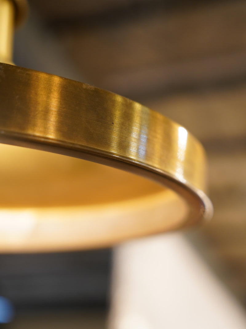 Holmegaard , Sidse Werner <br>"Skibslampe" 真鍮 ペンダントランプ <br>1973 , Denmark <br>ceroteantiques - ヴィンテージ SHARK ATTACK