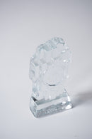 Lundgrens Gräfsnäs AB社<br>ガラス フィストオブジェ<br>Sweden<br>cerote antiques - ヴィンテージ SHARK ATTACK