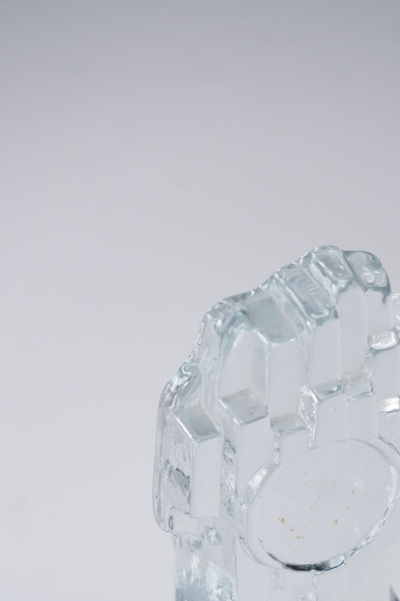 Lundgrens Gräfsnäs AB社<br>ガラス フィストオブジェ<br>Sweden<br>cerote antiques - ヴィンテージ SHARK ATTACK