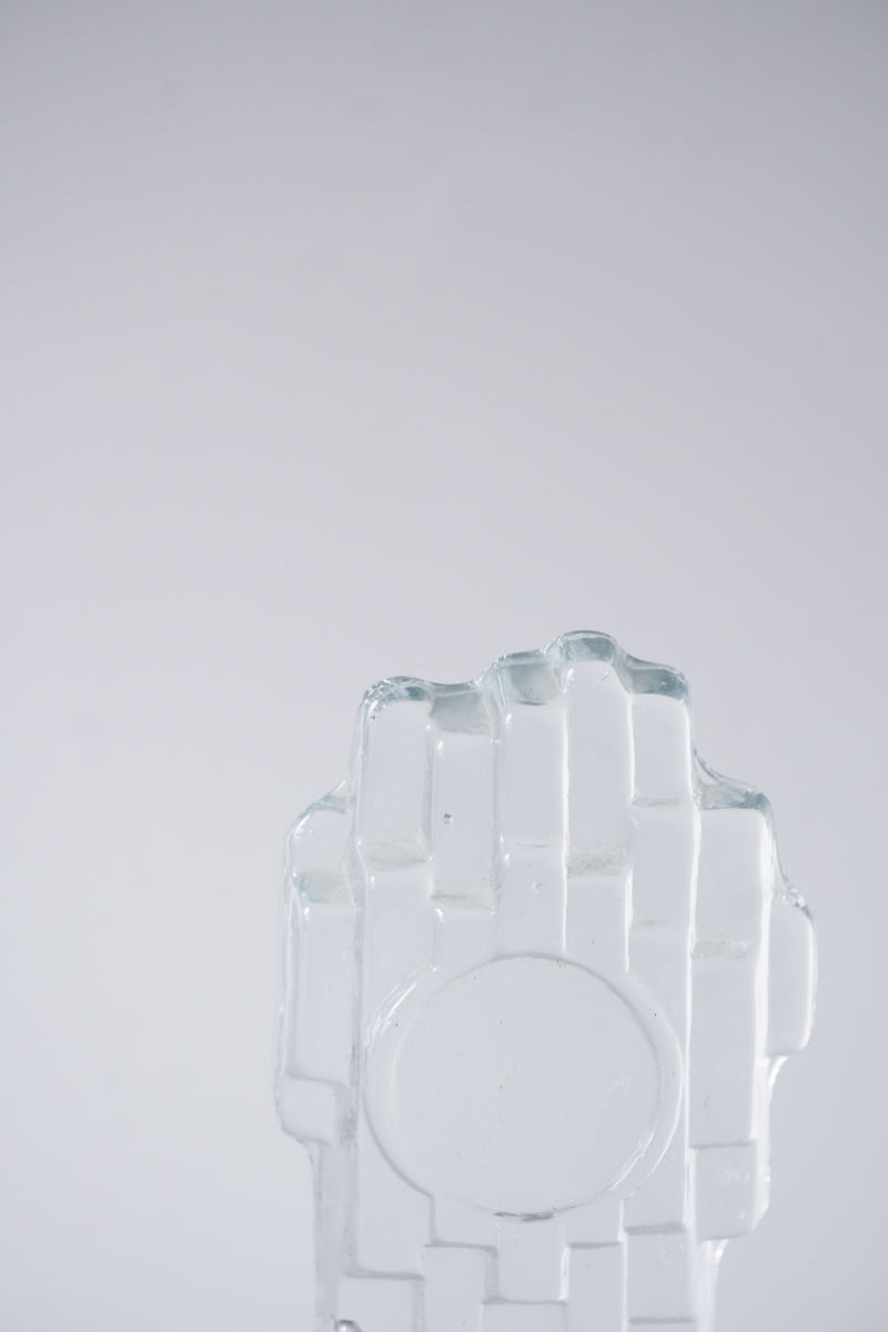 Lundgrens Gräfsnäs AB社<br>ガラス フィストオブジェ<br>Sweden<br>cerote antiques - ヴィンテージ SHARK ATTACK