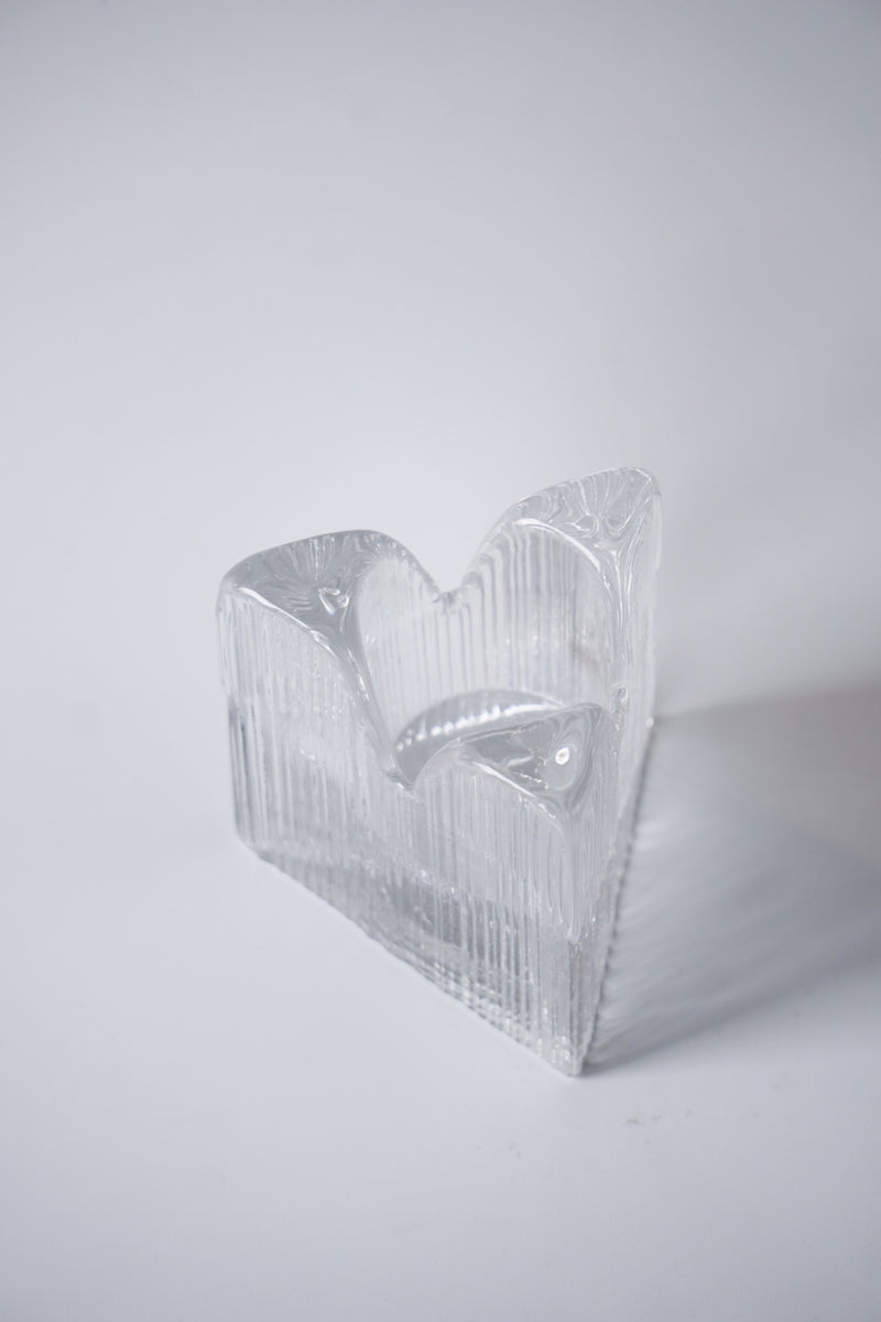 Kosta Boda社<br>キャンドルホルダー (S)<br>Sweden <br>bob's box - ヴィンテージ SHARK ATTACK