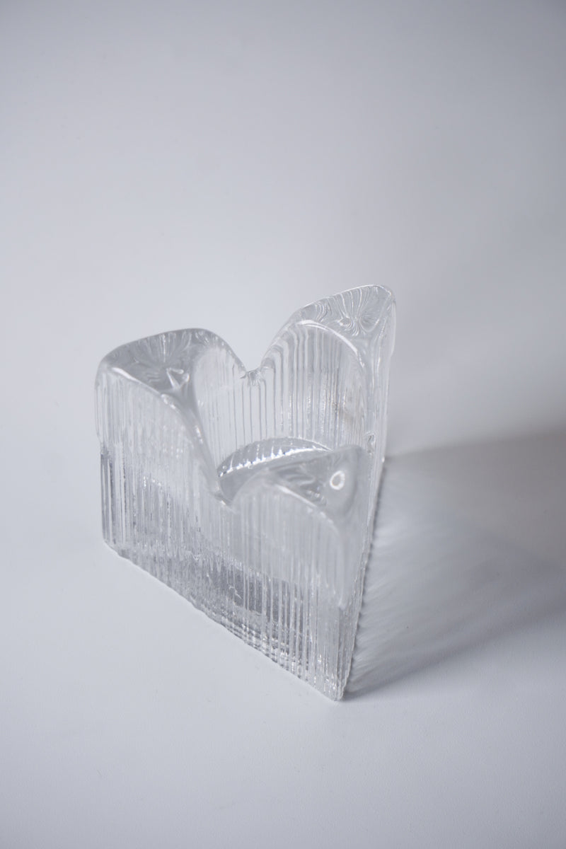 Kosta Boda社<br>キャンドルホルダー (S)<br>Sweden <br>bob's box - ヴィンテージ SHARK ATTACK