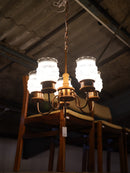 5灯 ガラスシャンデリア/ペンダントランプ <br> 大和店 - ヴィンテージ SHARK ATTACK