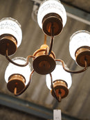 5灯 ガラスシャンデリア/ペンダントランプ <br> 大和店 - ヴィンテージ SHARK ATTACK