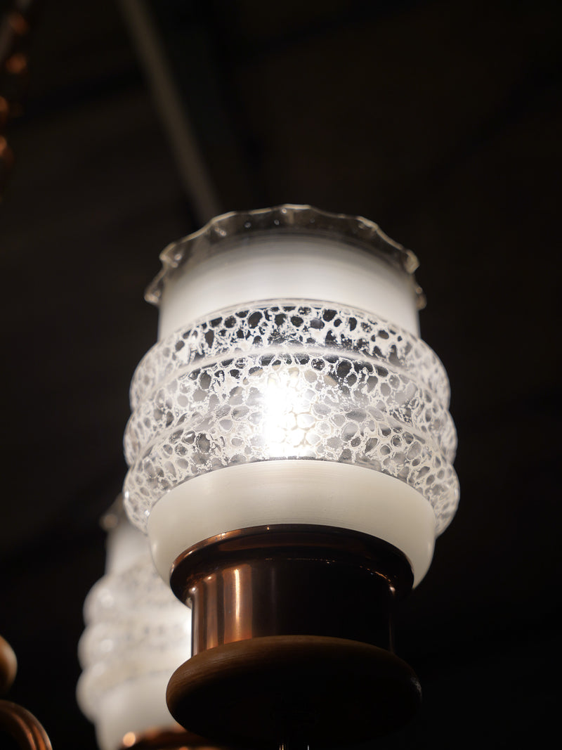 5灯 ガラスシャンデリア/ペンダントランプ <br> 大和店 - ヴィンテージ SHARK ATTACK