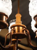 5灯 ガラスシャンデリア/ペンダントランプ <br> 大和店 - ヴィンテージ SHARK ATTACK