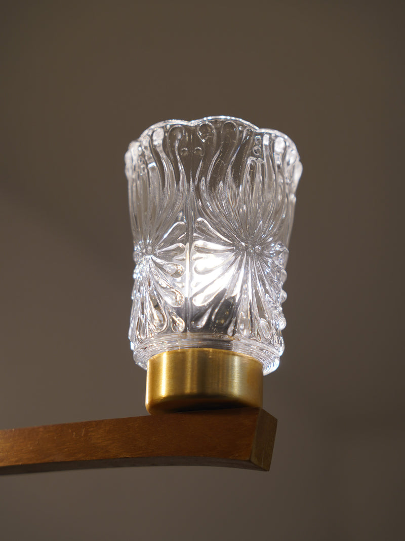 3灯 ガラスシャンデリア/ペンダントランプ <br> cerote antiques - ヴィンテージ SHARK ATTACK