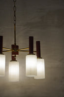 5灯シャンデリア <br>1960's , Denmark <br>cerote antiques - ヴィンテージ SHARK ATTACK