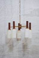 5灯シャンデリア <br>1960's , Denmark <br>cerote antiques - ヴィンテージ SHARK ATTACK