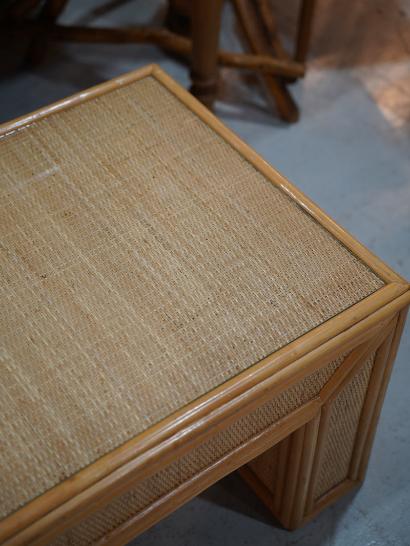 ラタンローテーブル<br> 大和店 - ヴィンテージ SHARK ATTACK