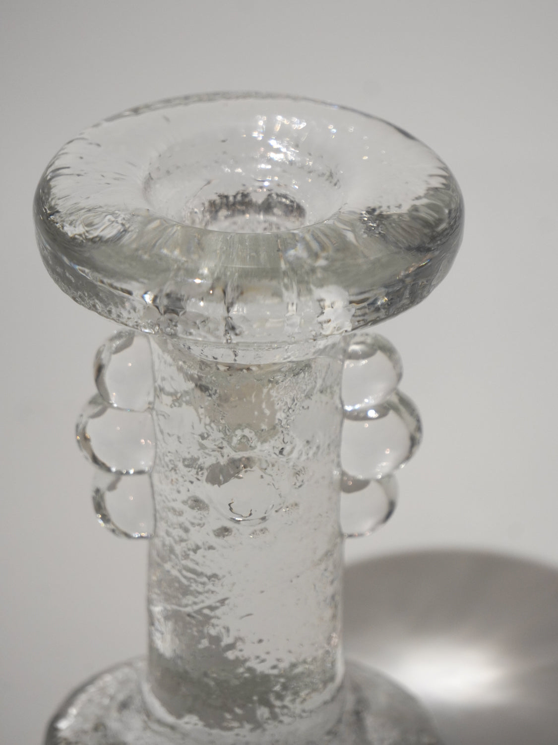 Pukeberg - ガラス キャンドルスタンド - Sweden - cerote antiques