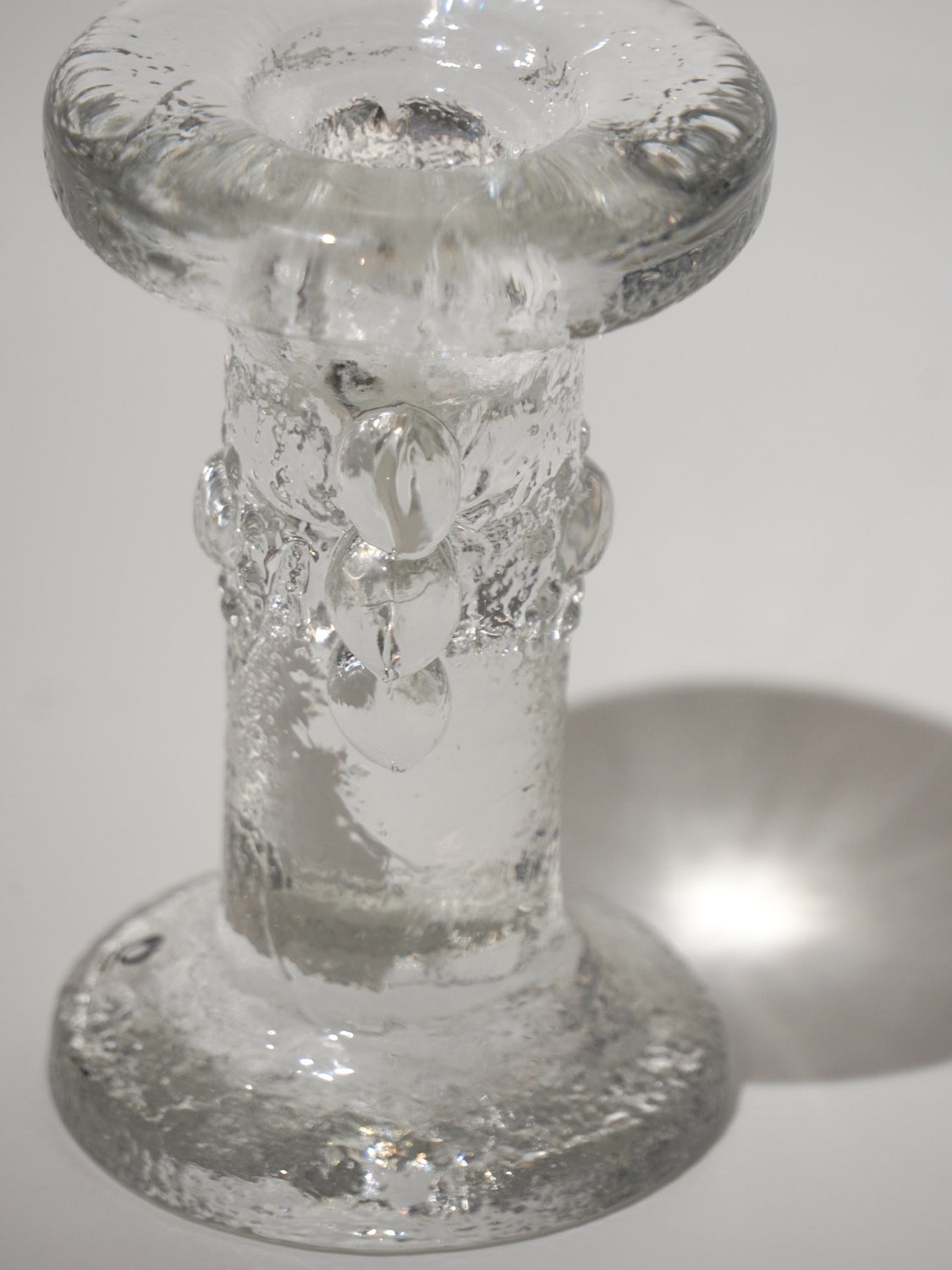Pukeberg - ガラス キャンドルスタンド - Sweden - cerote antiques