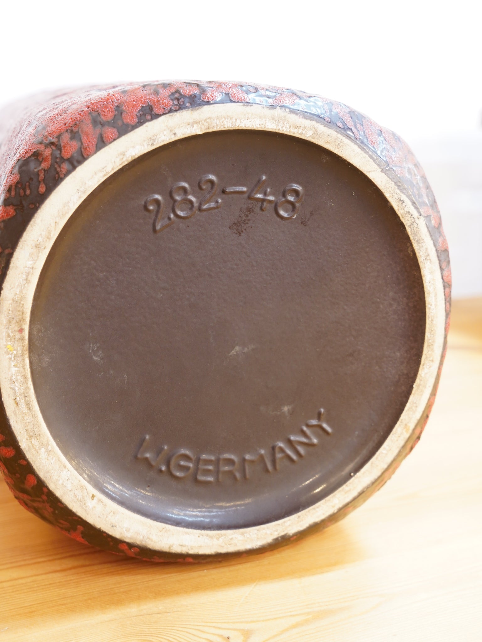 Scheurich 282-48 "Jura" - セラミックフラワーベース - 1970's West Germany - 大和店