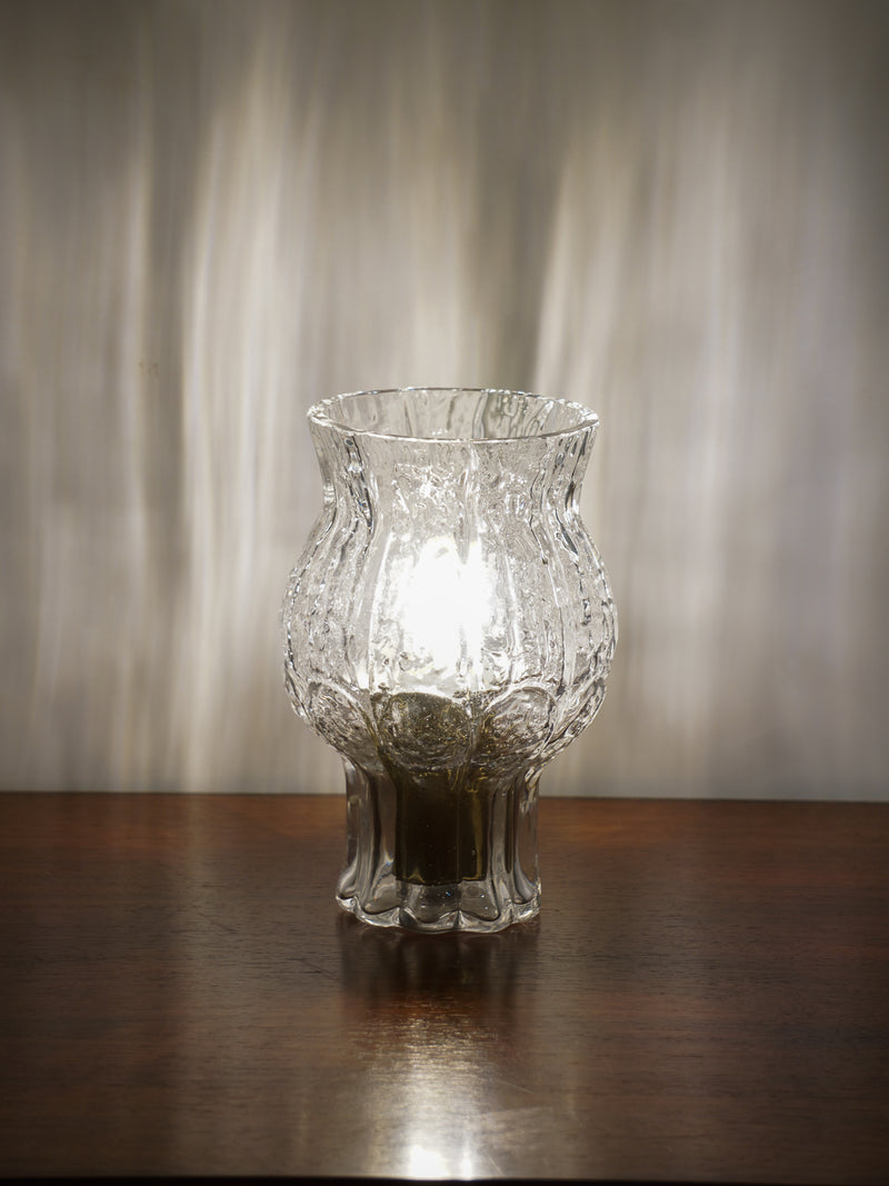 ガラス テーブルランプ<br>1970-80's , Sweden<br>bob's box - ヴィンテージ SHARK ATTACK