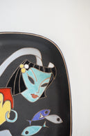 Ruscha "Masken" セラミック ウォールアート<br>ヴィンテージ<br>大和店 - ヴィンテージ SHARK ATTACK