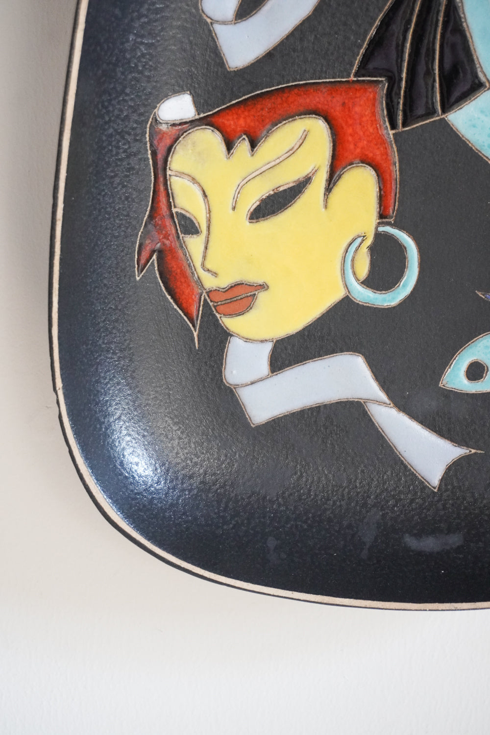 Ruscha "Masken" セラミック ウォールアート<br>ヴィンテージ<br>大和店 - ヴィンテージ SHARK ATTACK