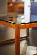 チークウッド ガラスローテーブル <br> 大和店 - ヴィンテージ SHARK ATTACK