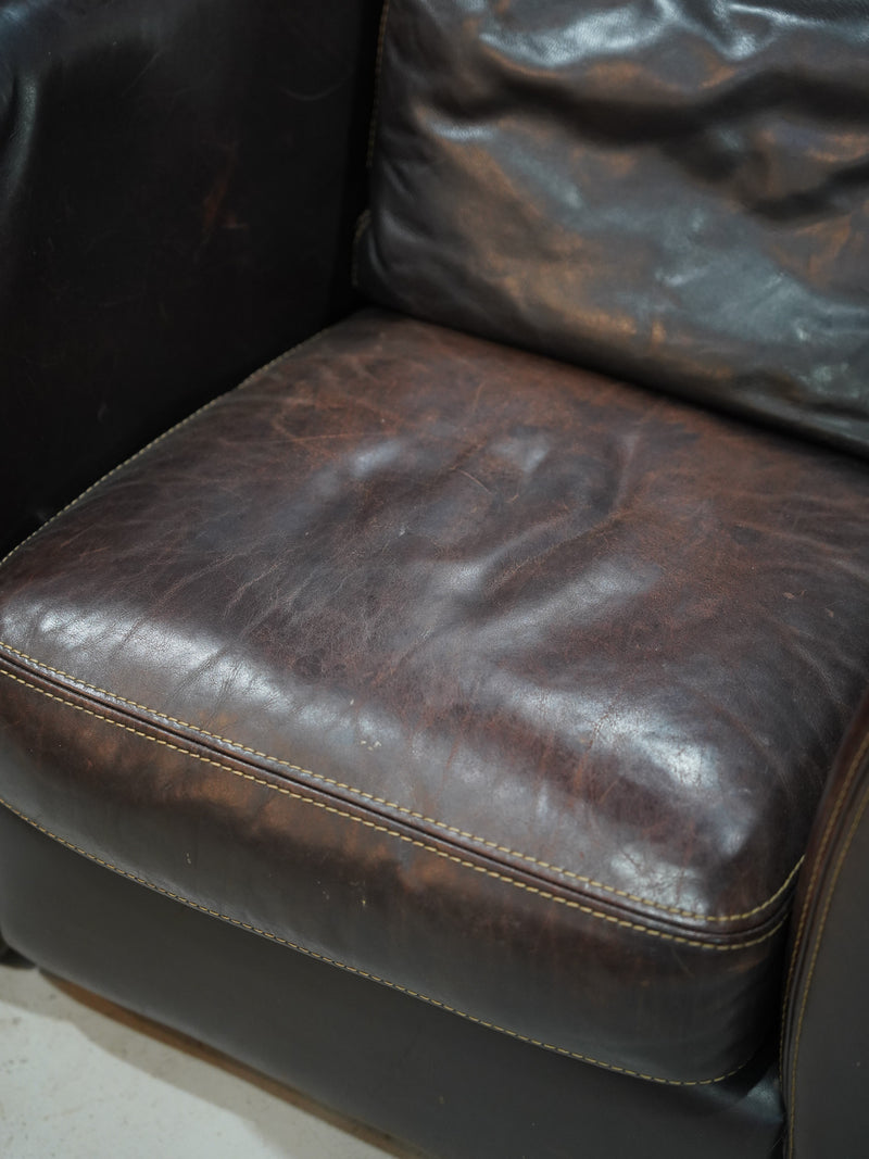 レザー 1シーターソファ <br>大和店 - ヴィンテージ SHARK ATTACK