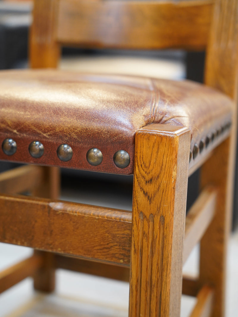 オークウッド レザーダイニングチェア <br> 大和店 - ヴィンテージ SHARK ATTACK