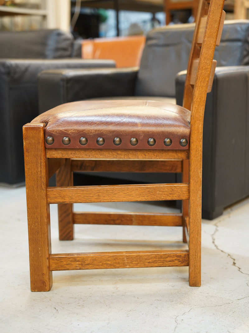 オークウッド レザーダイニングチェア <br> 大和店 - ヴィンテージ SHARK ATTACK