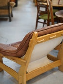 Maison Regain <br>レザー ラウンジチェア＆オットマン <br>1960's , France <br>大和店