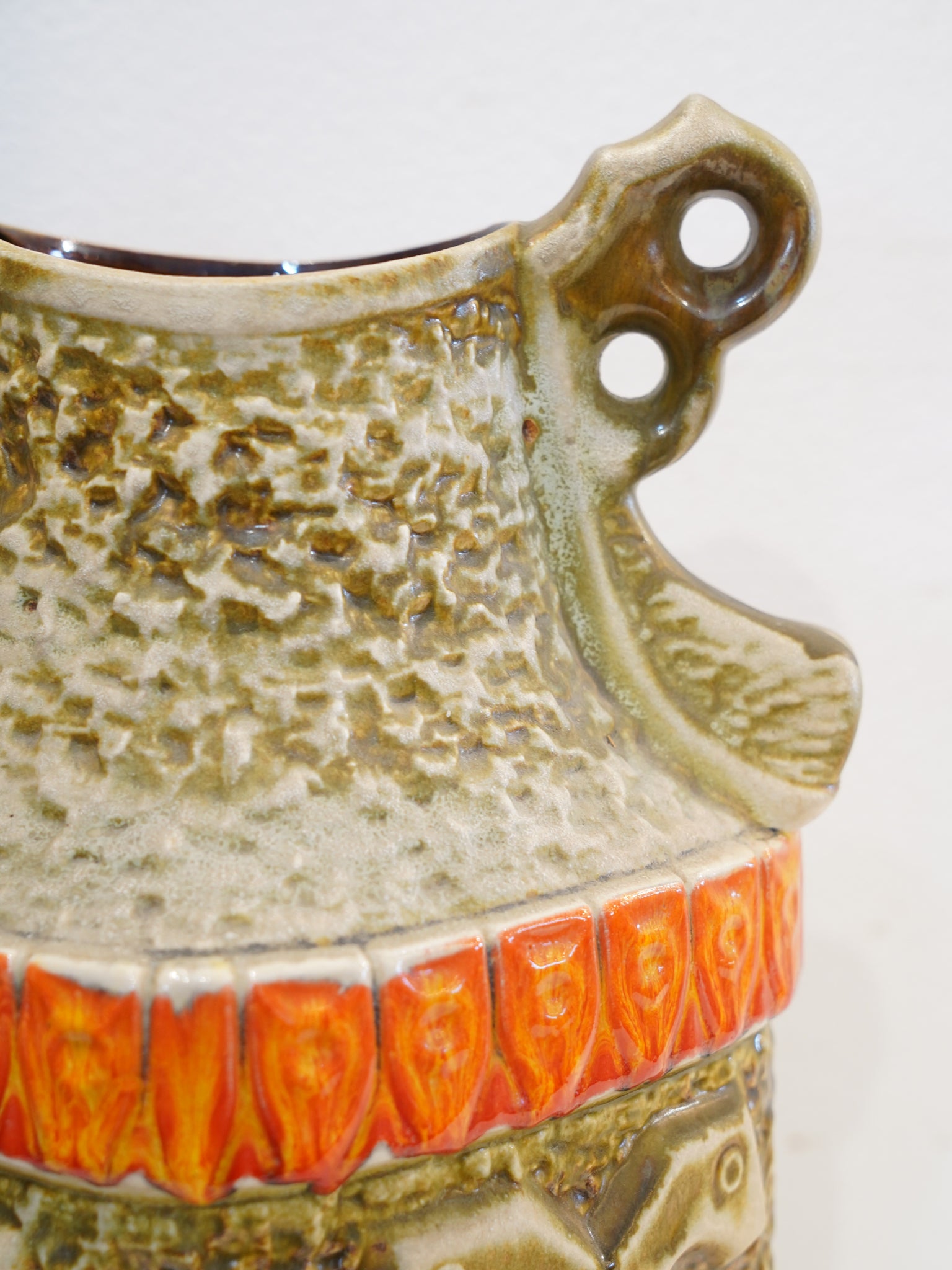 Bay Keramik 79/45 - Fat Lava セラミックフラワーベース - 1960's-1970's , West Germany - cerote antiques