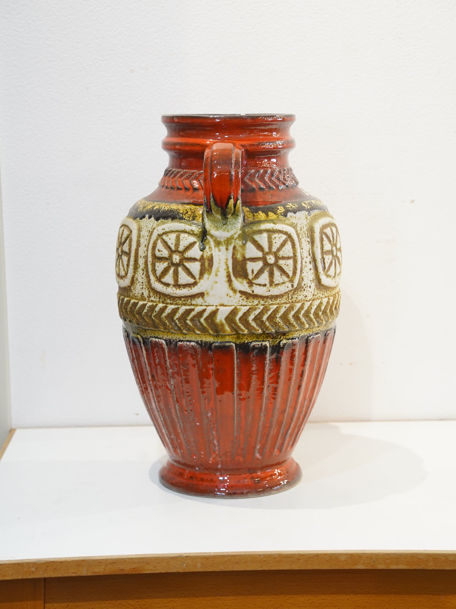 Bay Keramik 73/50 - Fat Lava セラミックフラワーベース - 1960's-1970's , West Germany - cerote antiques