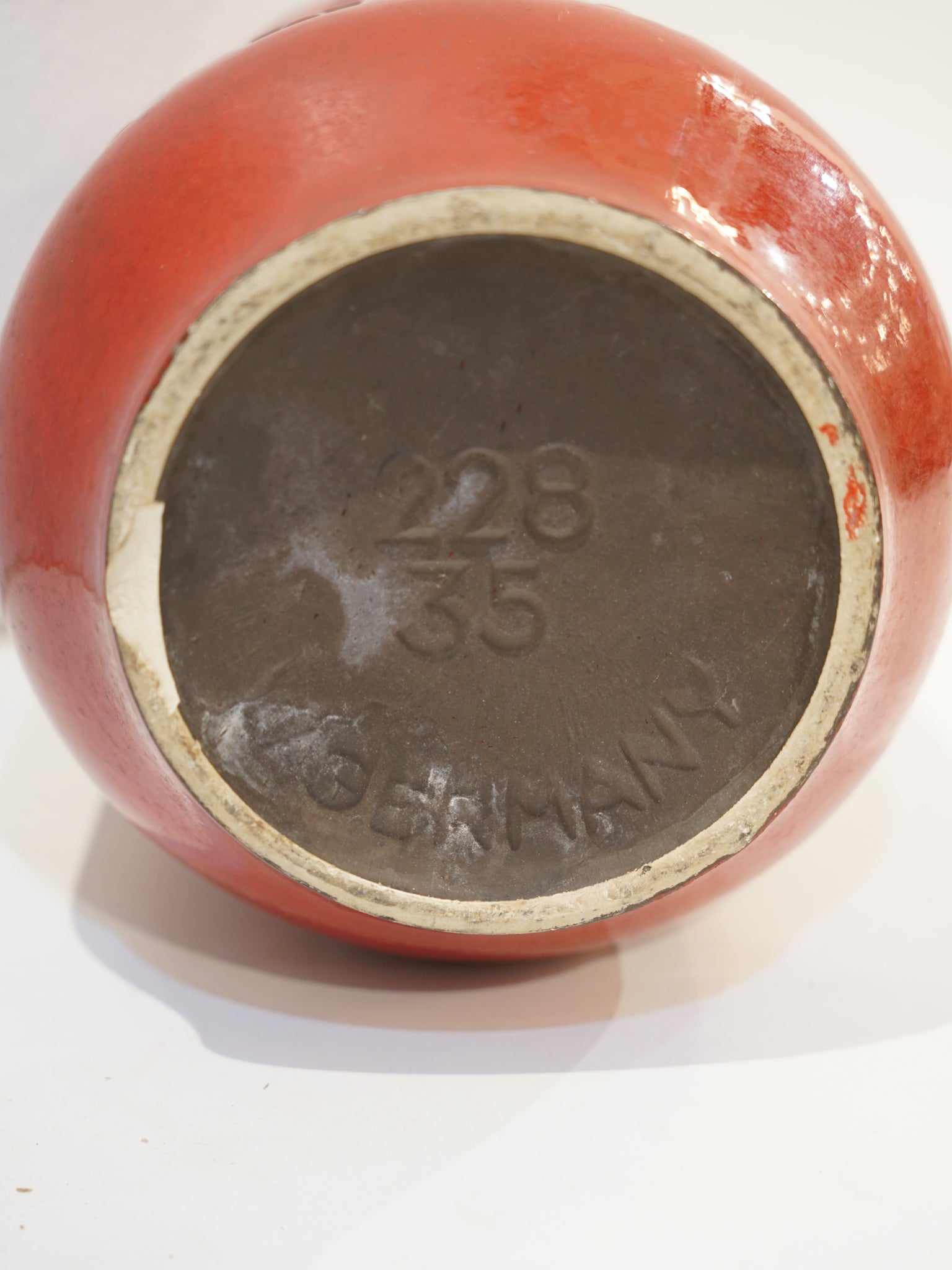 Scheurich 228/35 - Fat Lava - セラミック フラワーベース - 1960's , West Germany