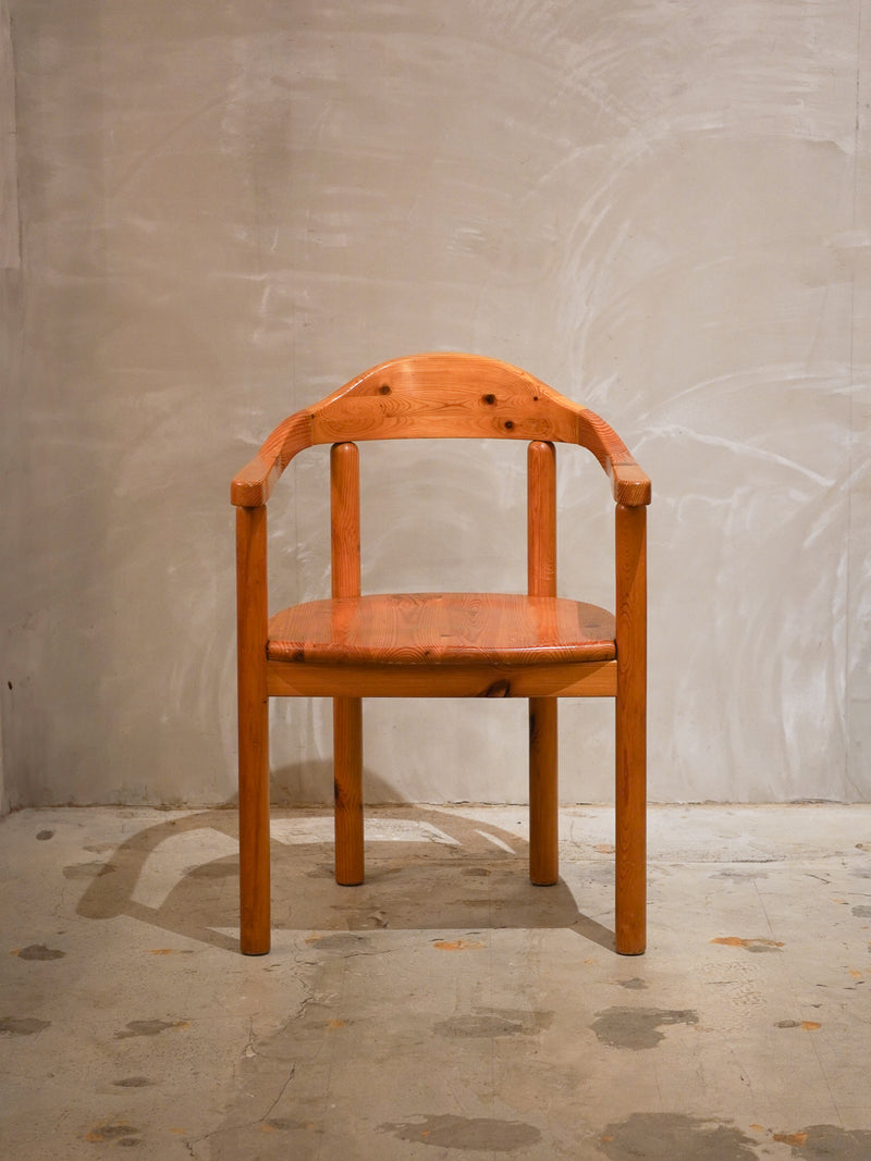 Hirtshals Savvaerk社 , Rainer Daumiller <br>パインウッド ダイニングチェア <br>1980's,Denmark<br>bob's box - ヴィンテージ SHARK ATTACK