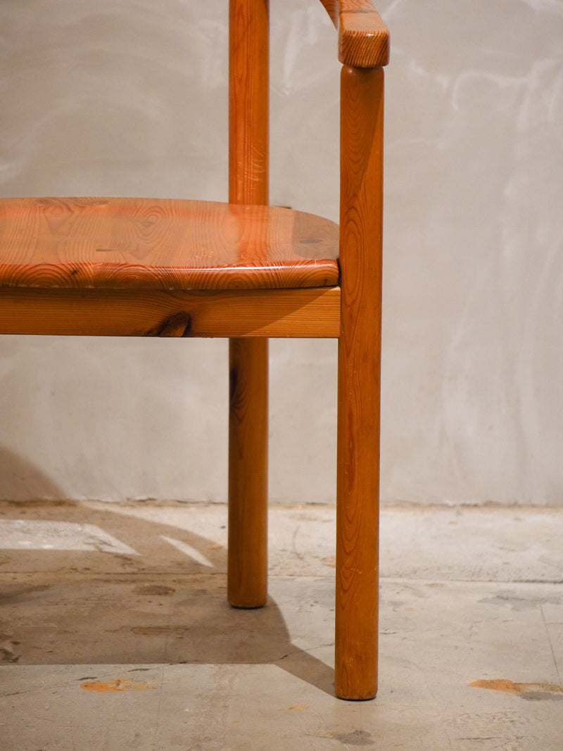 Hirtshals Savvaerk社 , Rainer Daumiller <br>パインウッド ダイニングチェア <br>1980's,Denmark<br>bob's box - ヴィンテージ SHARK ATTACK