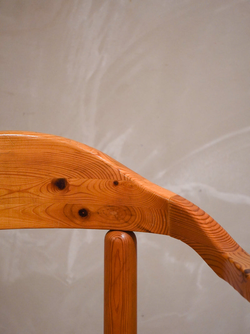 Hirtshals Savvaerk社 , Rainer Daumiller <br>パインウッド ダイニングチェア <br>1980's,Denmark<br>bob's box - ヴィンテージ SHARK ATTACK