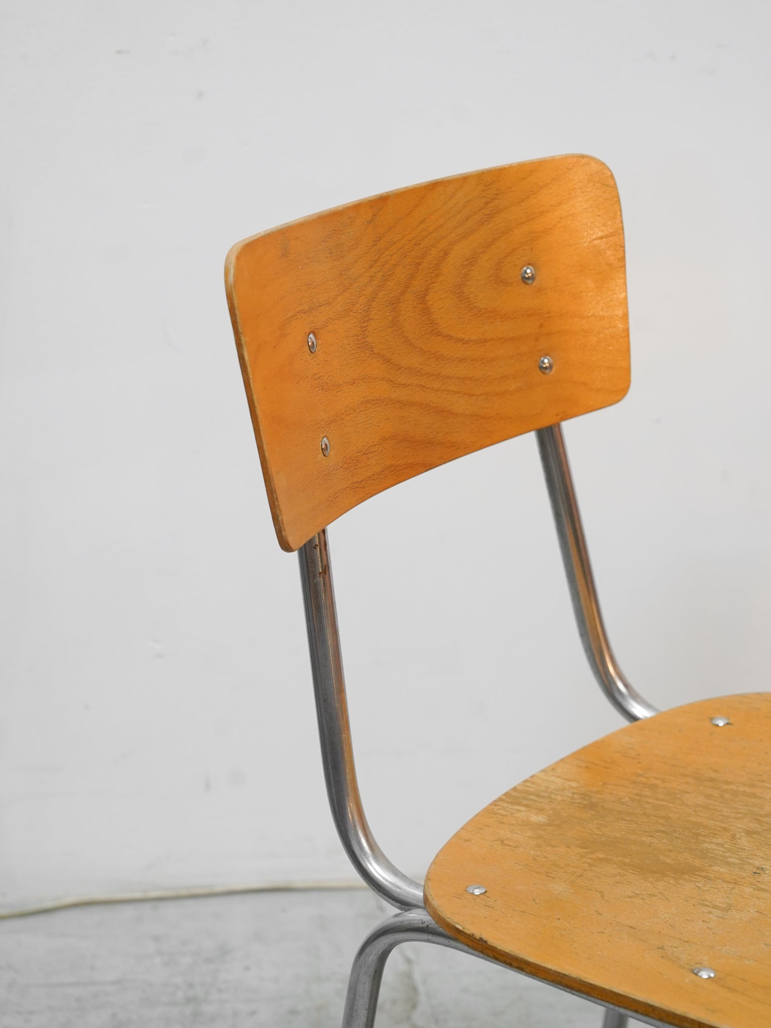 ウッド スクールチェア - 1960's , Czechoslovakia