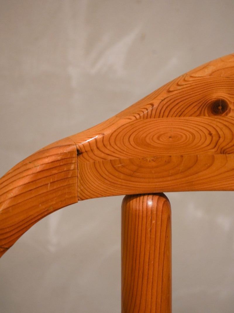 Hirtshals Savvaerk社 , Rainer Daumiller <br>パインウッド ダイニングチェア <br>1980's,Denmark<br>bob's box - ヴィンテージ SHARK ATTACK