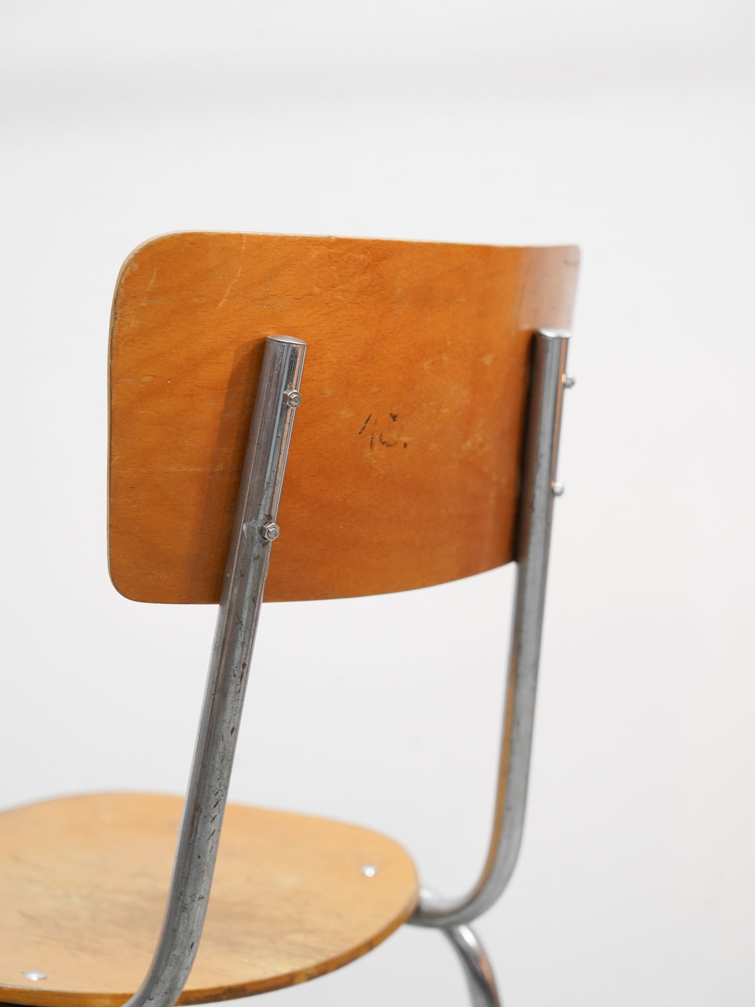 ウッド スクールチェア - 1960's , Czechoslovakia