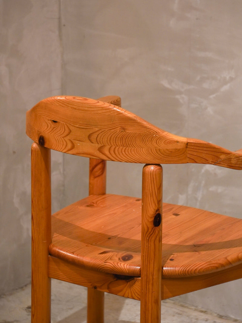 Hirtshals Savvaerk社 , Rainer Daumiller <br>パインウッド ダイニングチェア <br>1980's,Denmark<br>bob's box - ヴィンテージ SHARK ATTACK