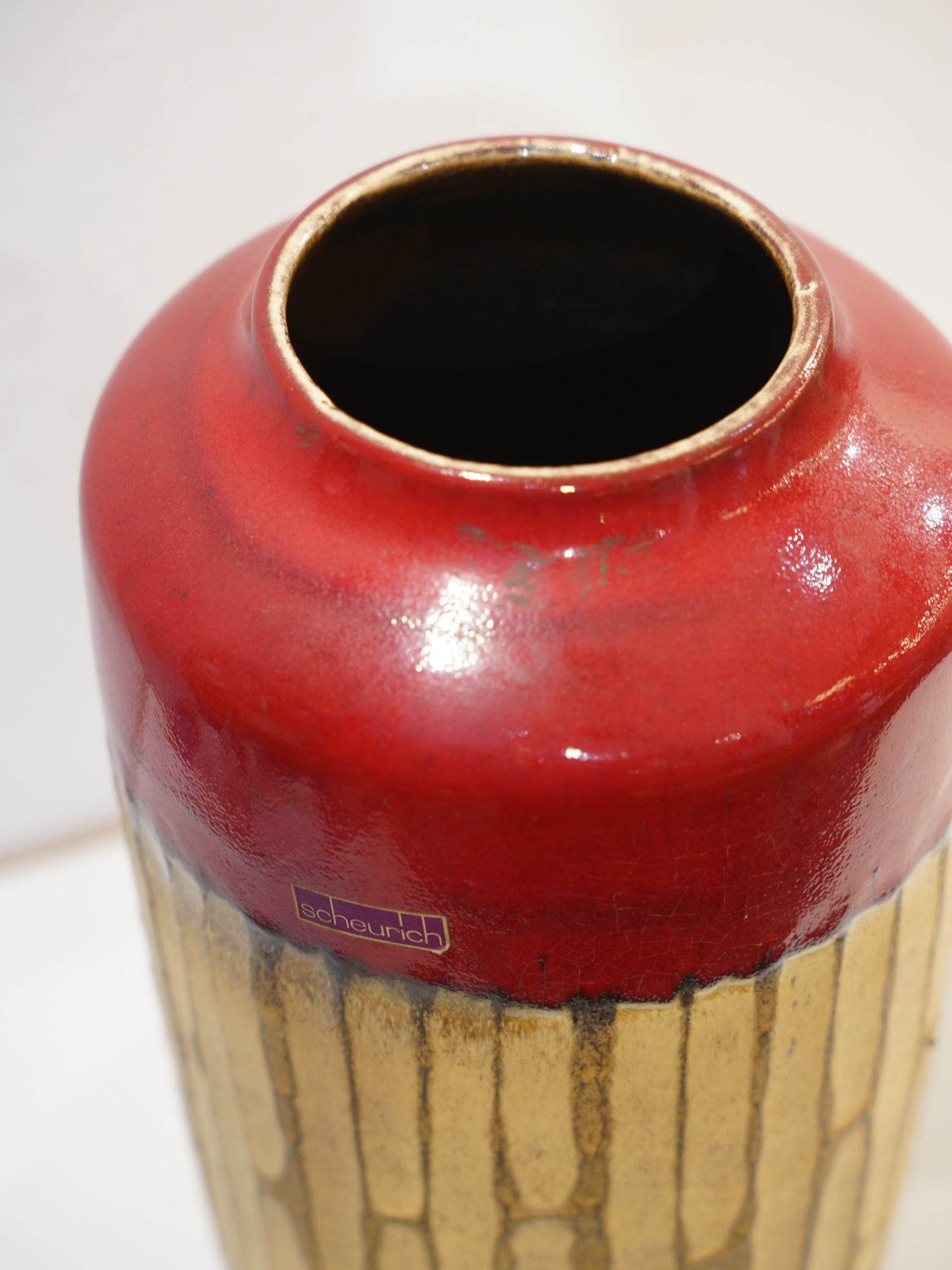 Scheurich 517/45 - Fat Lava セラミックフラワーベース - 1960's-1970's , West Germany - cerote antiques